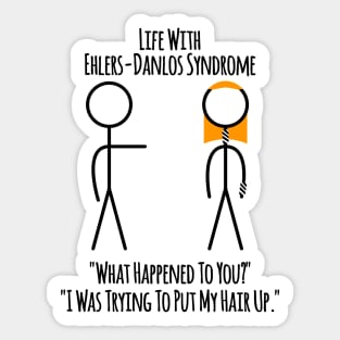 Life With Ehlers-Danlos Syndrome - Bad Hair Day Sticker